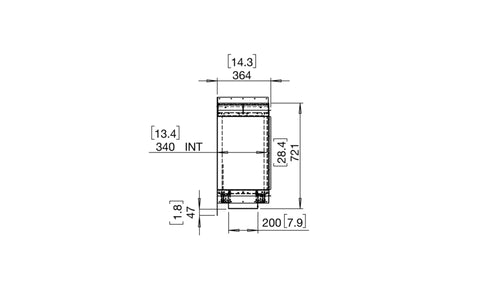 Ecosmart Fire Flex 140LC.BXR Left Corner Fireplace Insert - Black Finish / Stainless Steel Burner - ESF.FX.140LC.BXR